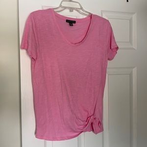 saks slub tee with knot at hem!